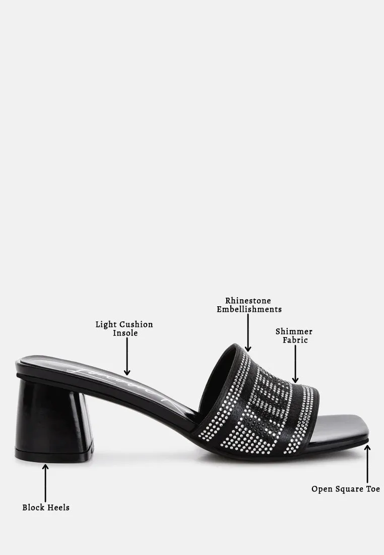 Diamante Embellished Mumbai Sandals By RAG