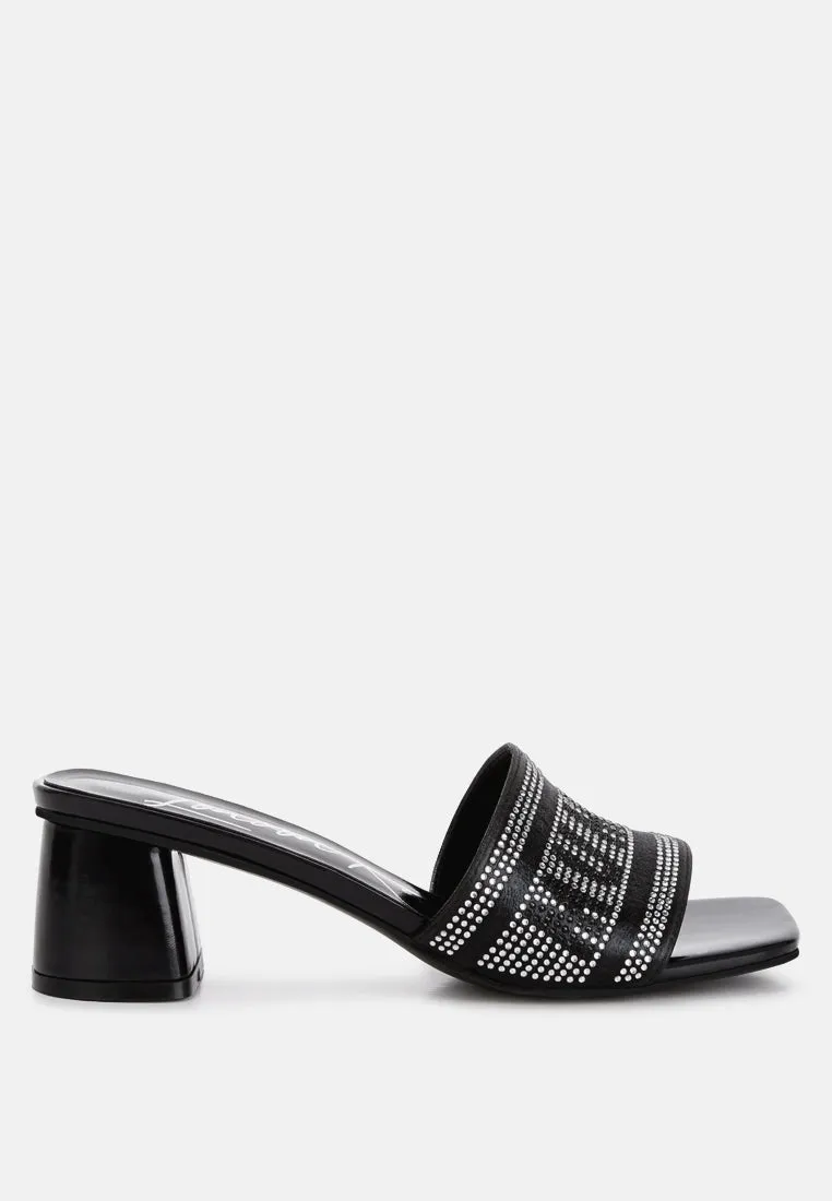 Diamante Embellished Mumbai Sandals By RAG