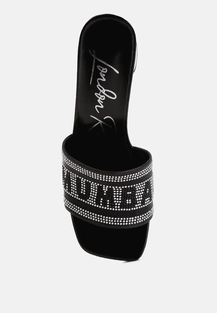 Diamante Embellished Mumbai Sandals By RAG