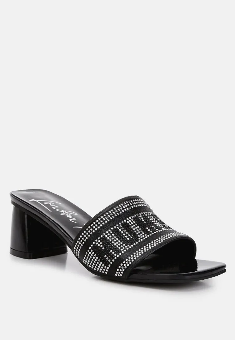 Diamante Embellished Mumbai Sandals By RAG