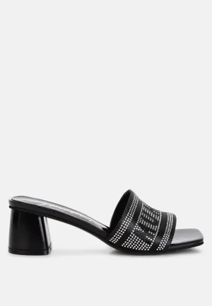 Diamante Embellished Mumbai Sandals By RAG