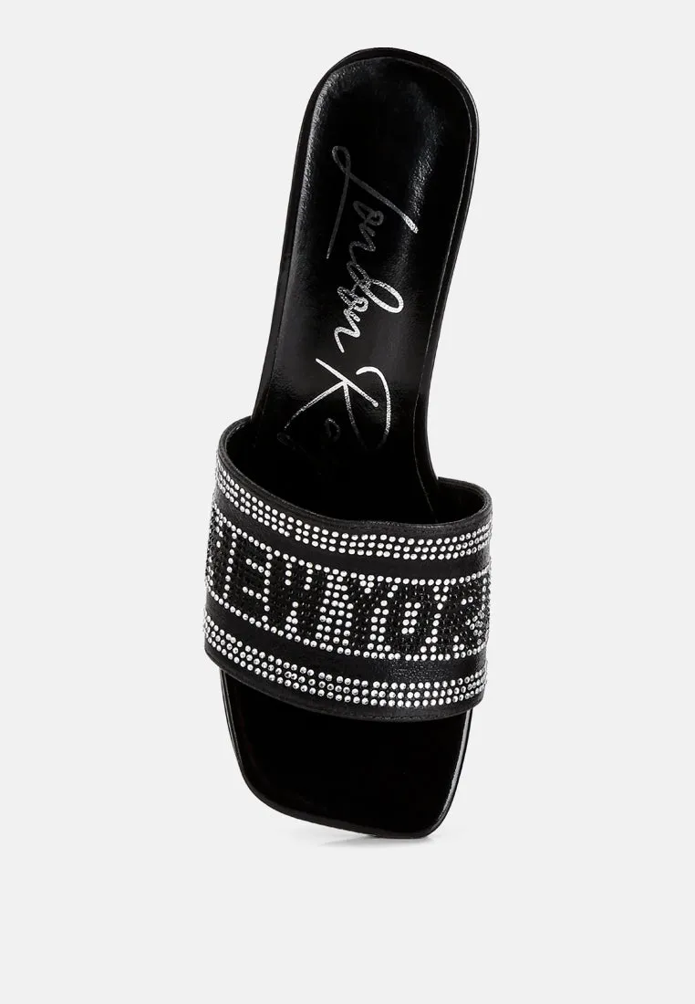 Diamante Embellished New York Sandals By RAG