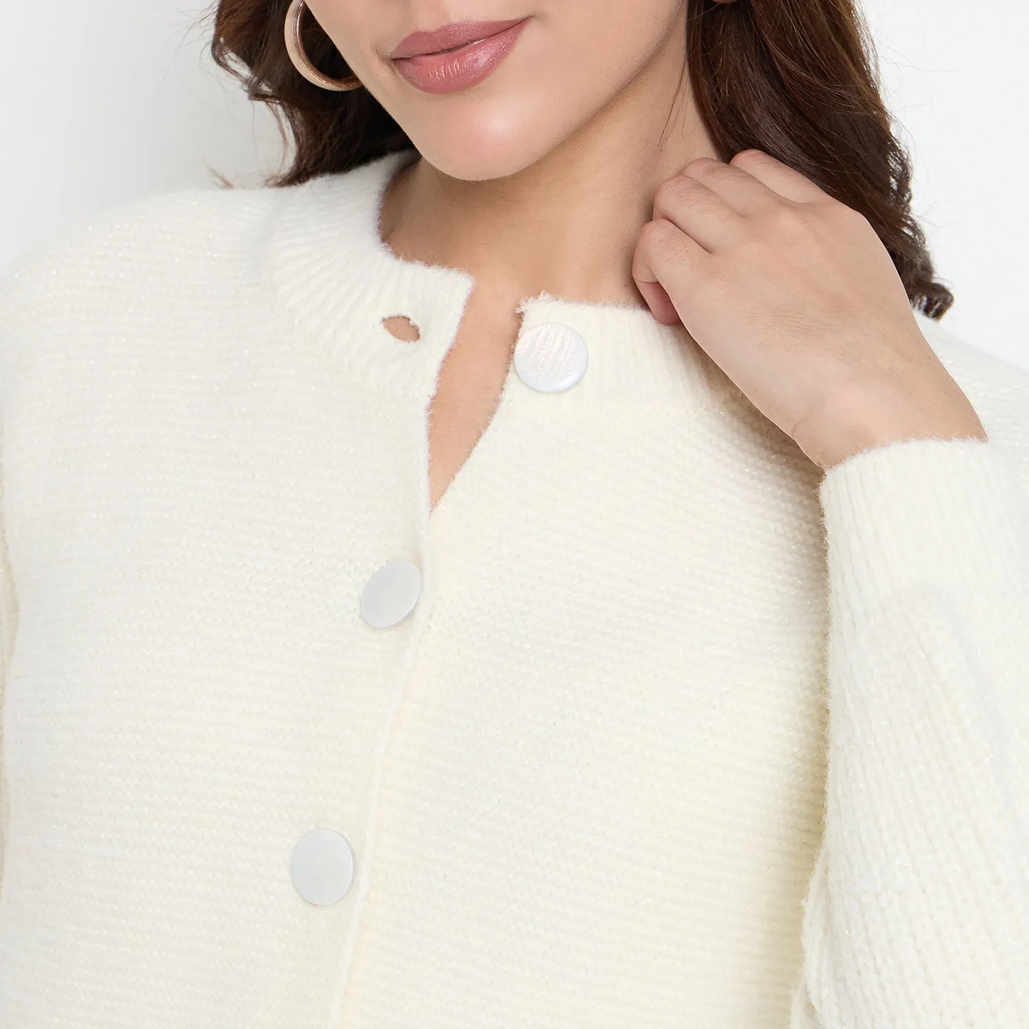 Duke Stardust Women Full Sleeve Front Open Crop Cardigan (SDS1342)
