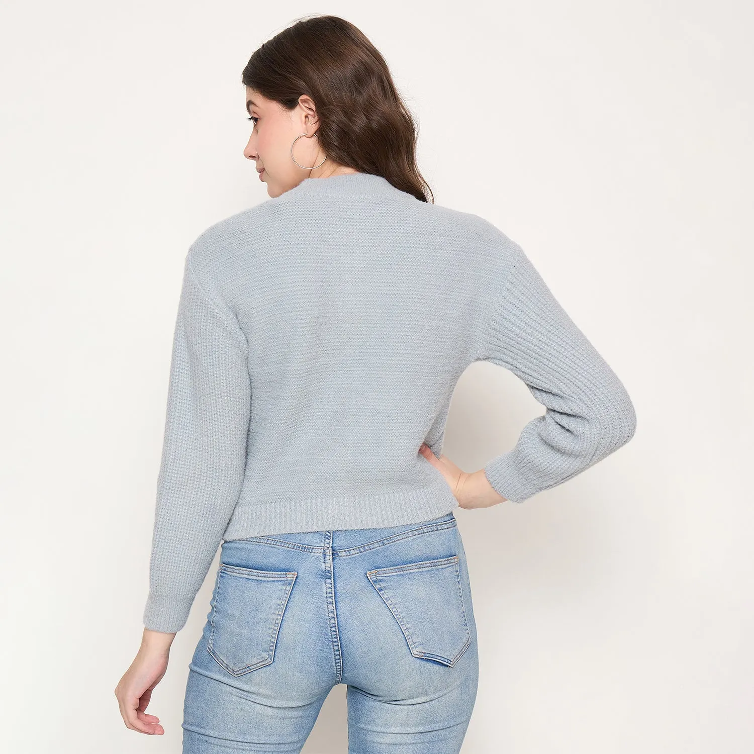 Duke Stardust Women Full Sleeve Front Open Crop Cardigan (SDS1342)