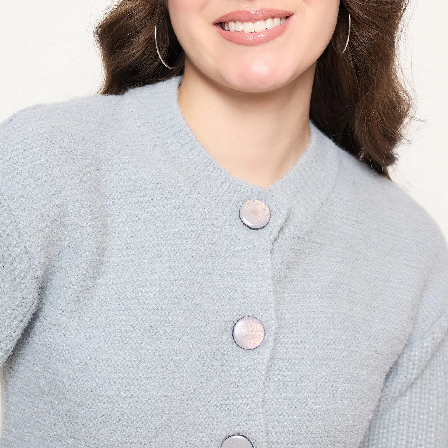 Duke Stardust Women Full Sleeve Front Open Crop Cardigan (SDS1342)