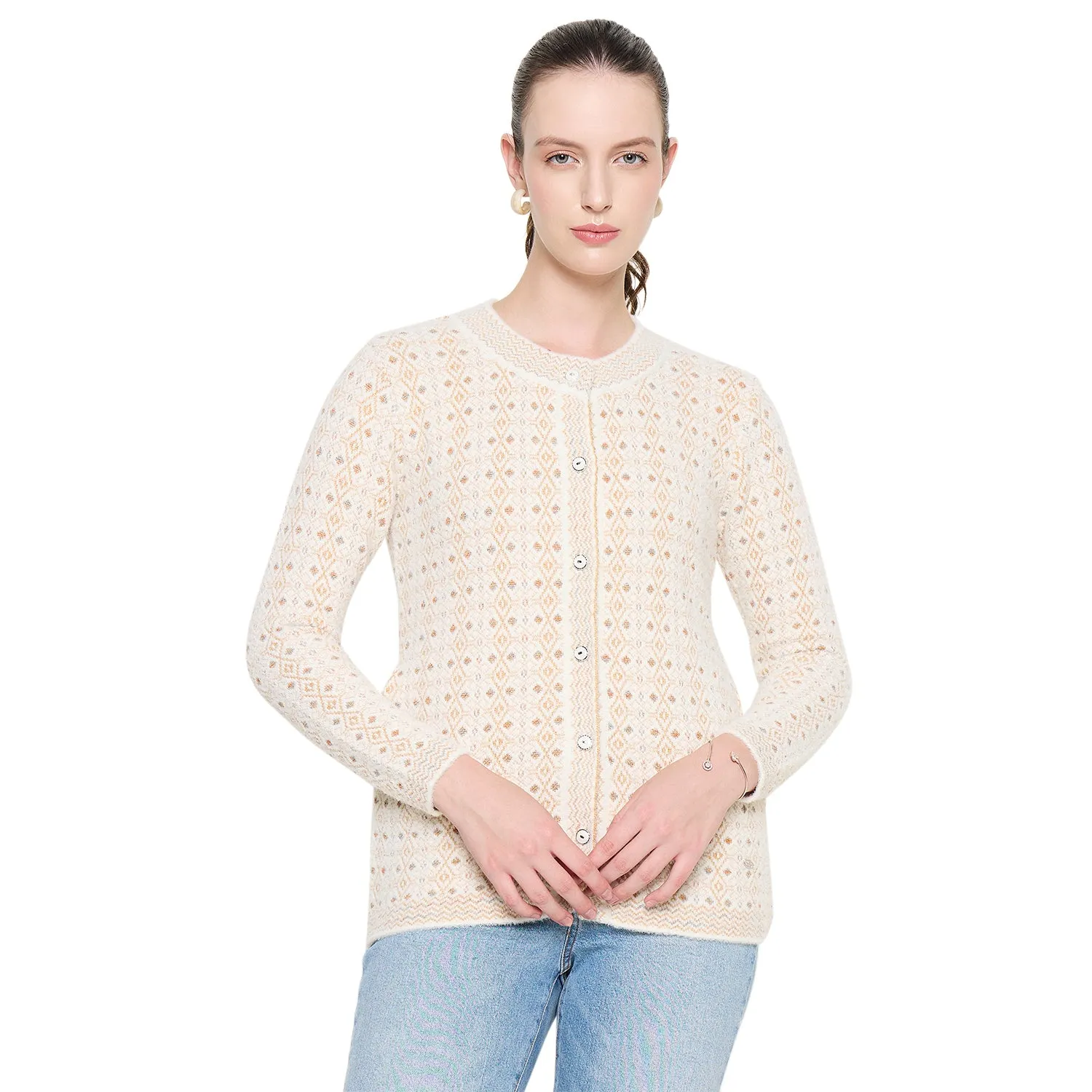 Duke Stardust Women Full Sleeve Front Open Sweater (SDS1279)