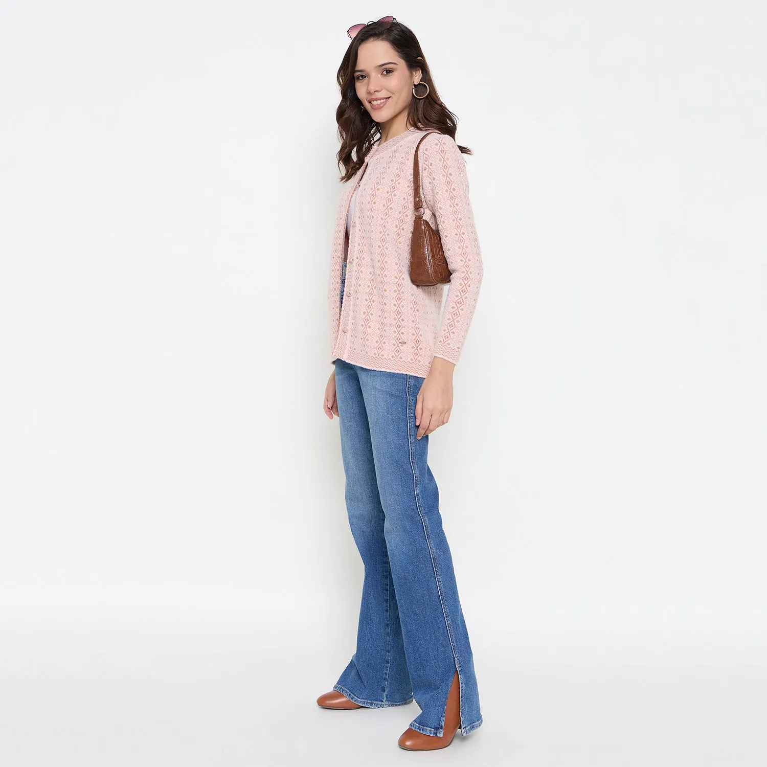 Duke Stardust Women Full Sleeve Front Open Sweater (SDS1279)