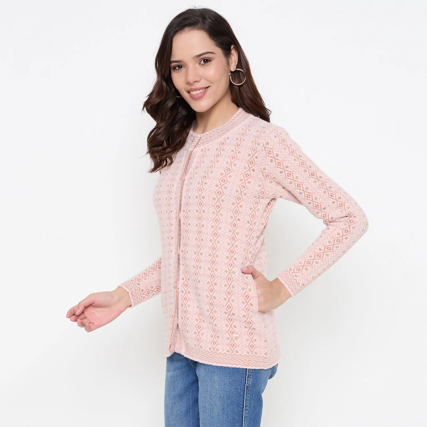 Duke Stardust Women Full Sleeve Front Open Sweater (SDS1279)