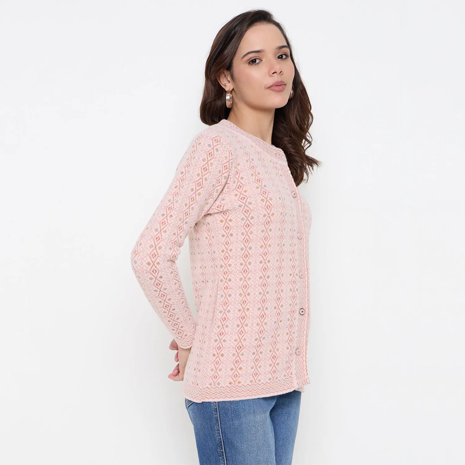 Duke Stardust Women Full Sleeve Front Open Sweater (SDS1279)