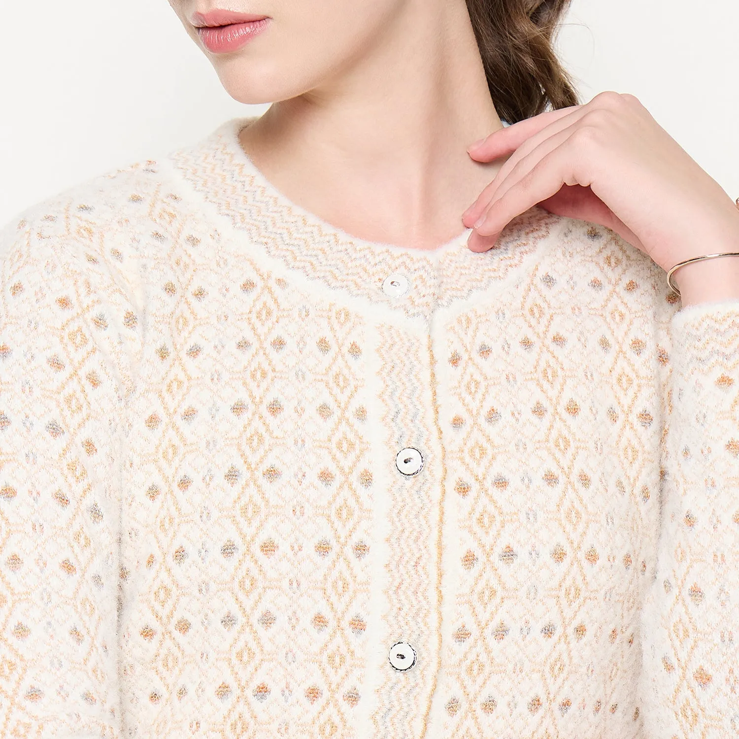 Duke Stardust Women Full Sleeve Front Open Sweater (SDS1279)