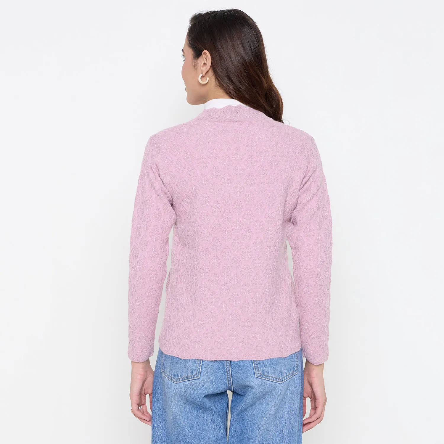 Duke Stardust Women Full Sleeve Front Open Sweater (SDS1340)