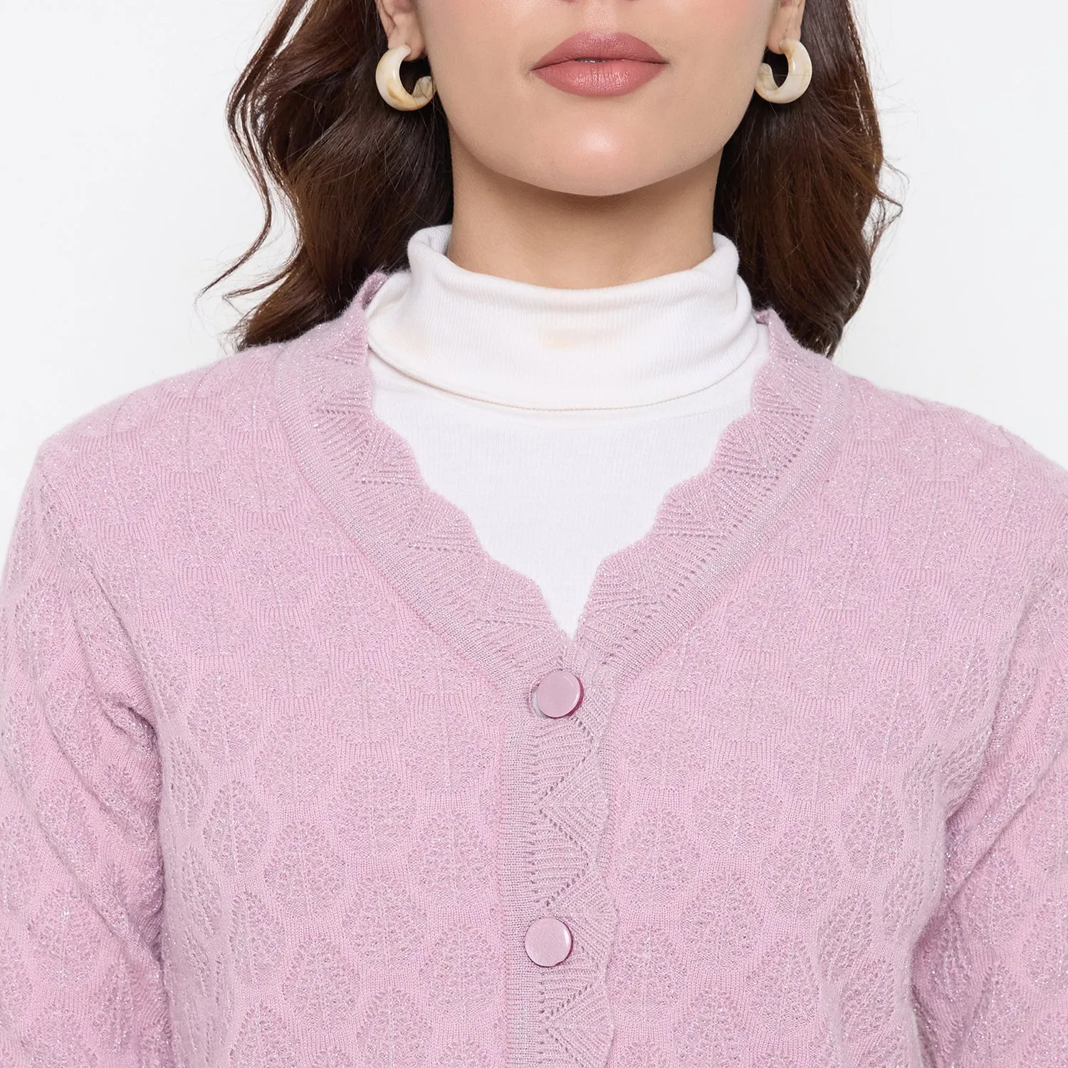 Duke Stardust Women Full Sleeve Front Open Sweater (SDS1340)