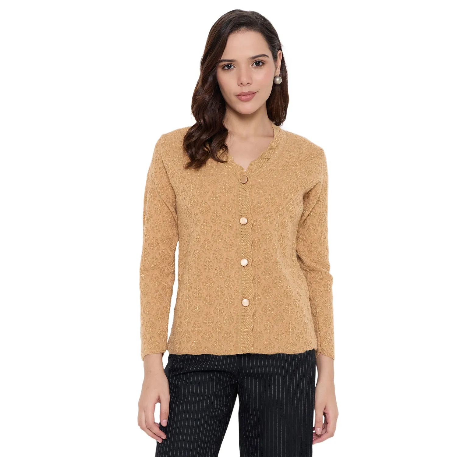 Duke Stardust Women Full Sleeve Front Open Sweater (SDS1340)