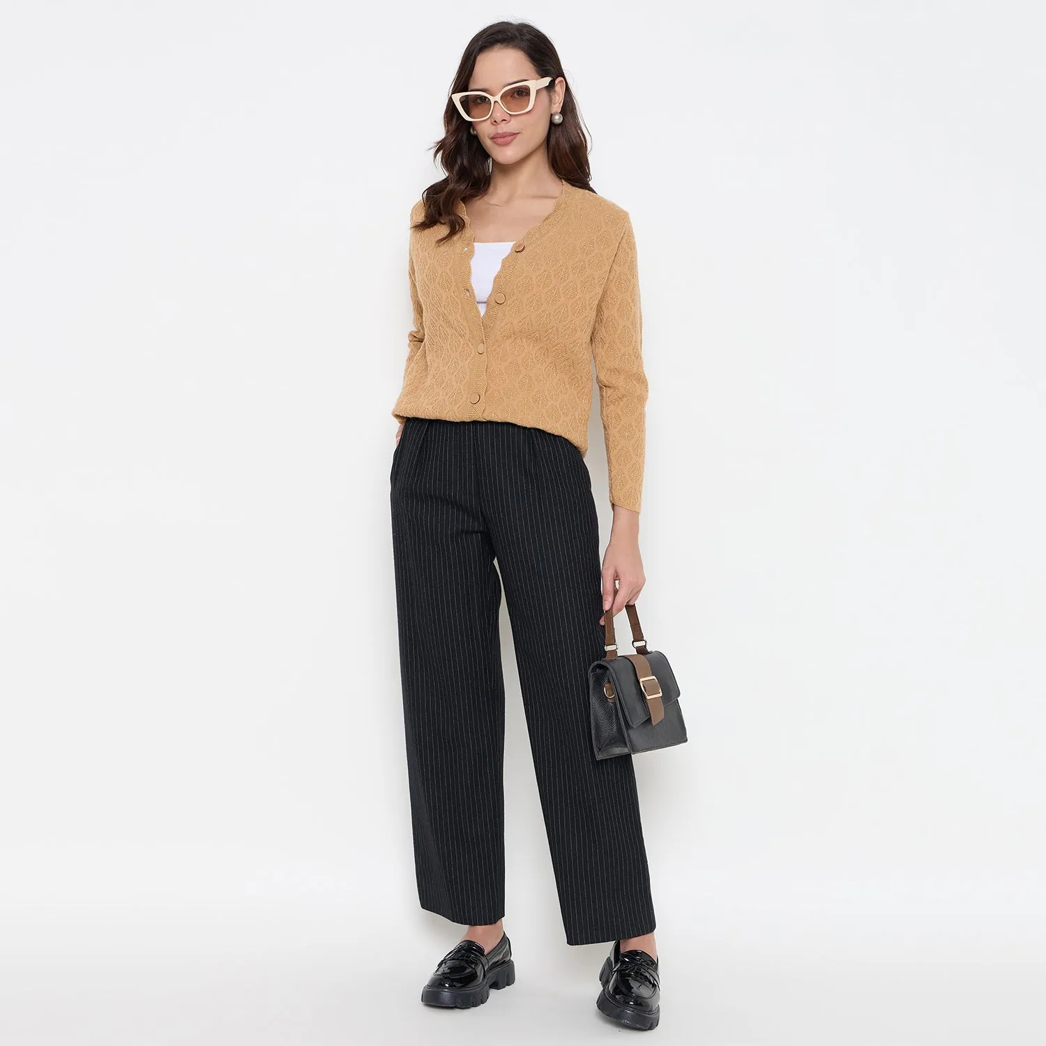 Duke Stardust Women Full Sleeve Front Open Sweater (SDS1340)