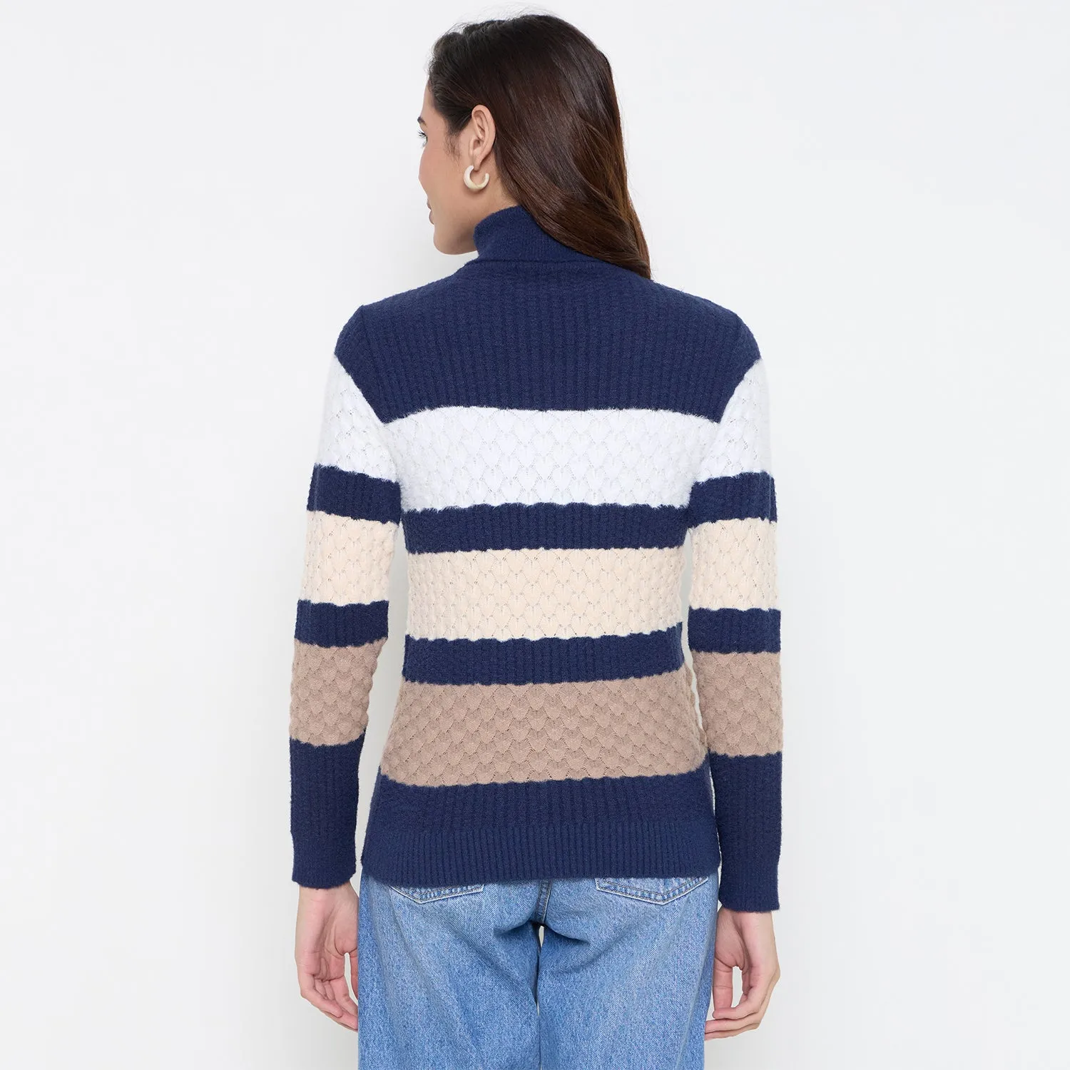 Duke Stardust Women Full Sleeve High Neck Pullover (SDS1397)