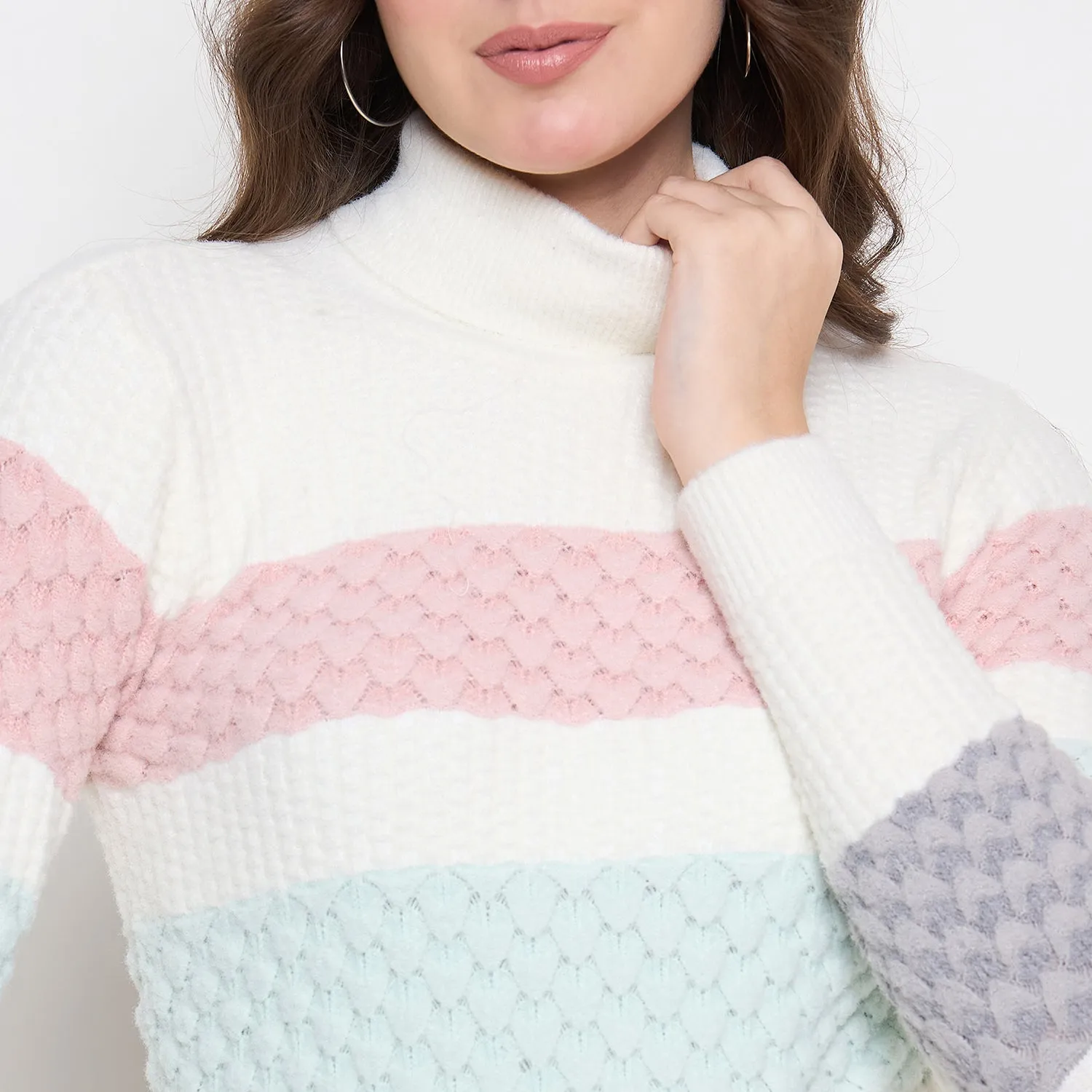 Duke Stardust Women Full Sleeve High Neck Pullover (SDS1397)