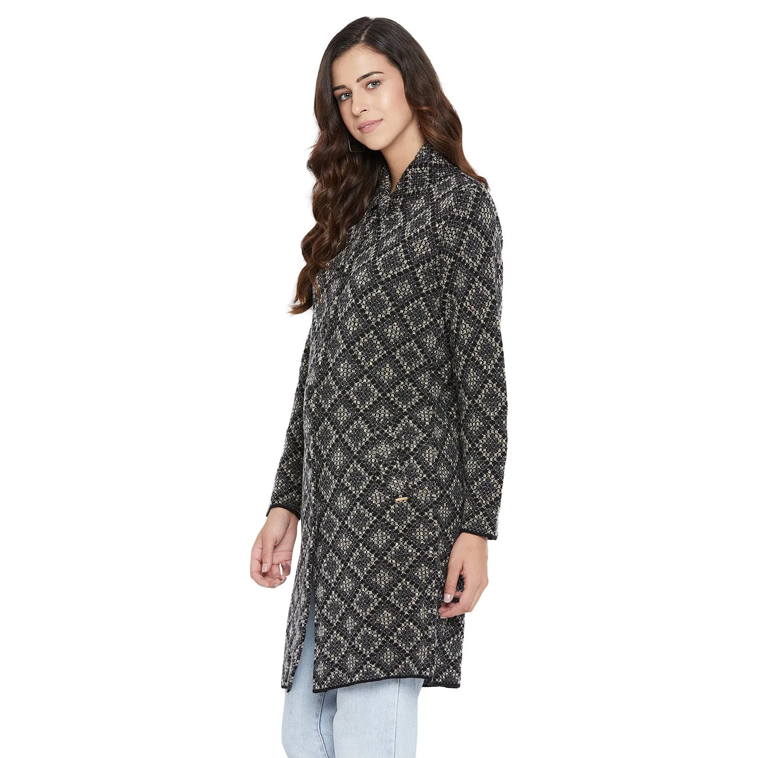 Duke Stardust Women Full Sleeve Long Cardigan (SDS959)