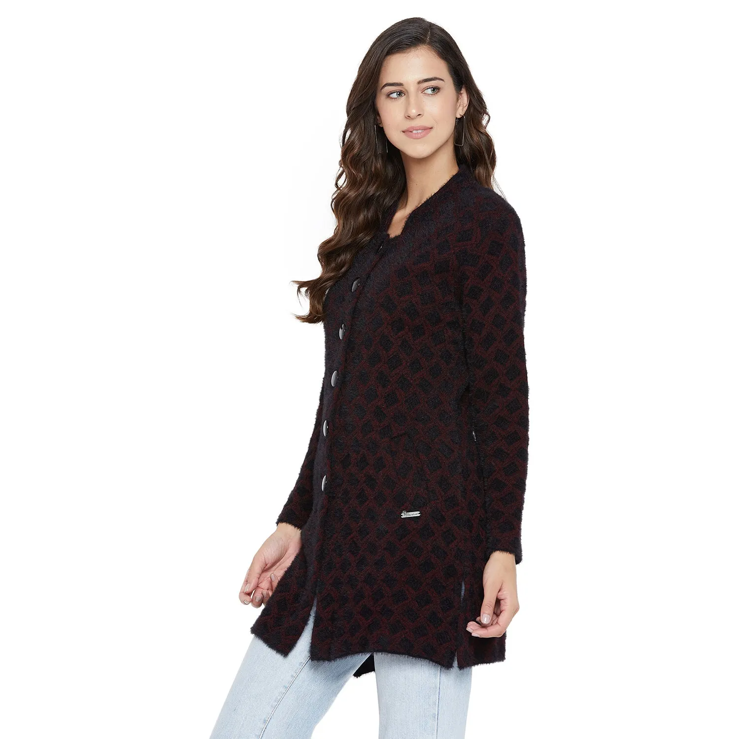 Duke Stardust Women Full Sleeve Long Cardigan (SDS971)