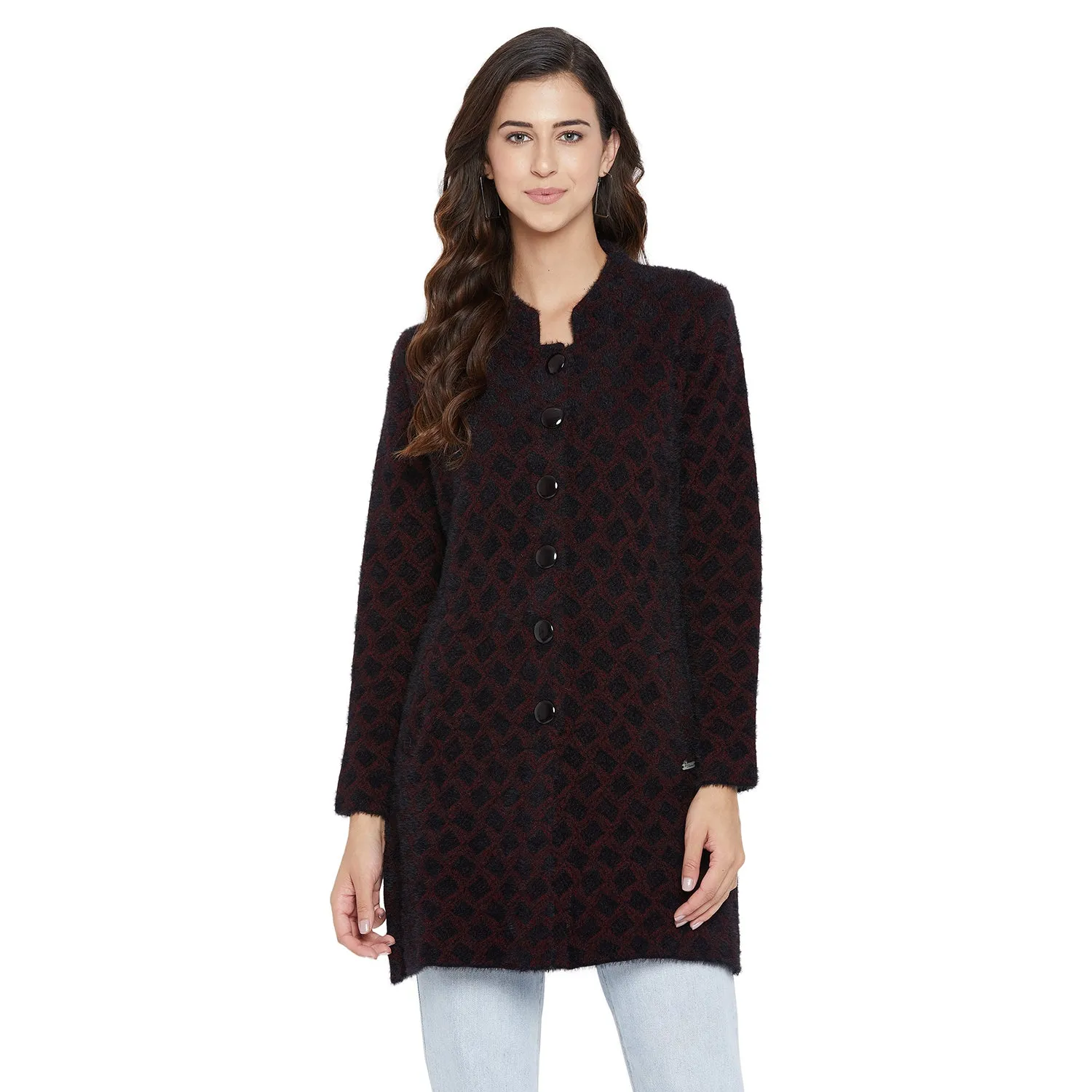 Duke Stardust Women Full Sleeve Long Cardigan (SDS971)
