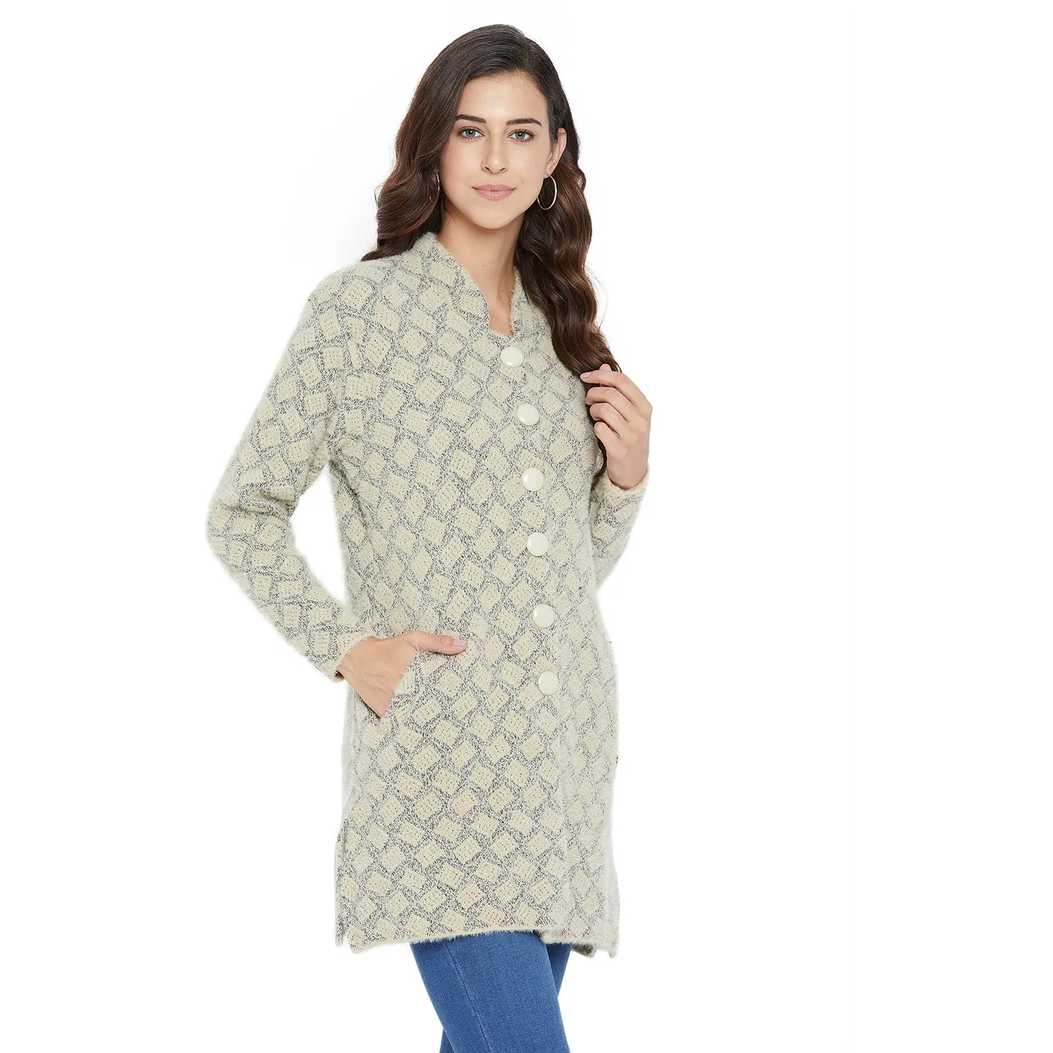Duke Stardust Women Full Sleeve Long Cardigan (SDS971)