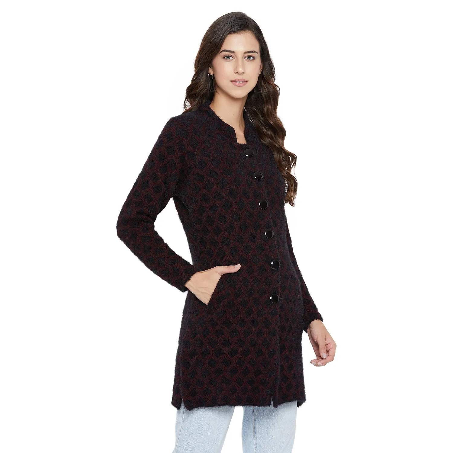 Duke Stardust Women Full Sleeve Long Cardigan (SDS971)