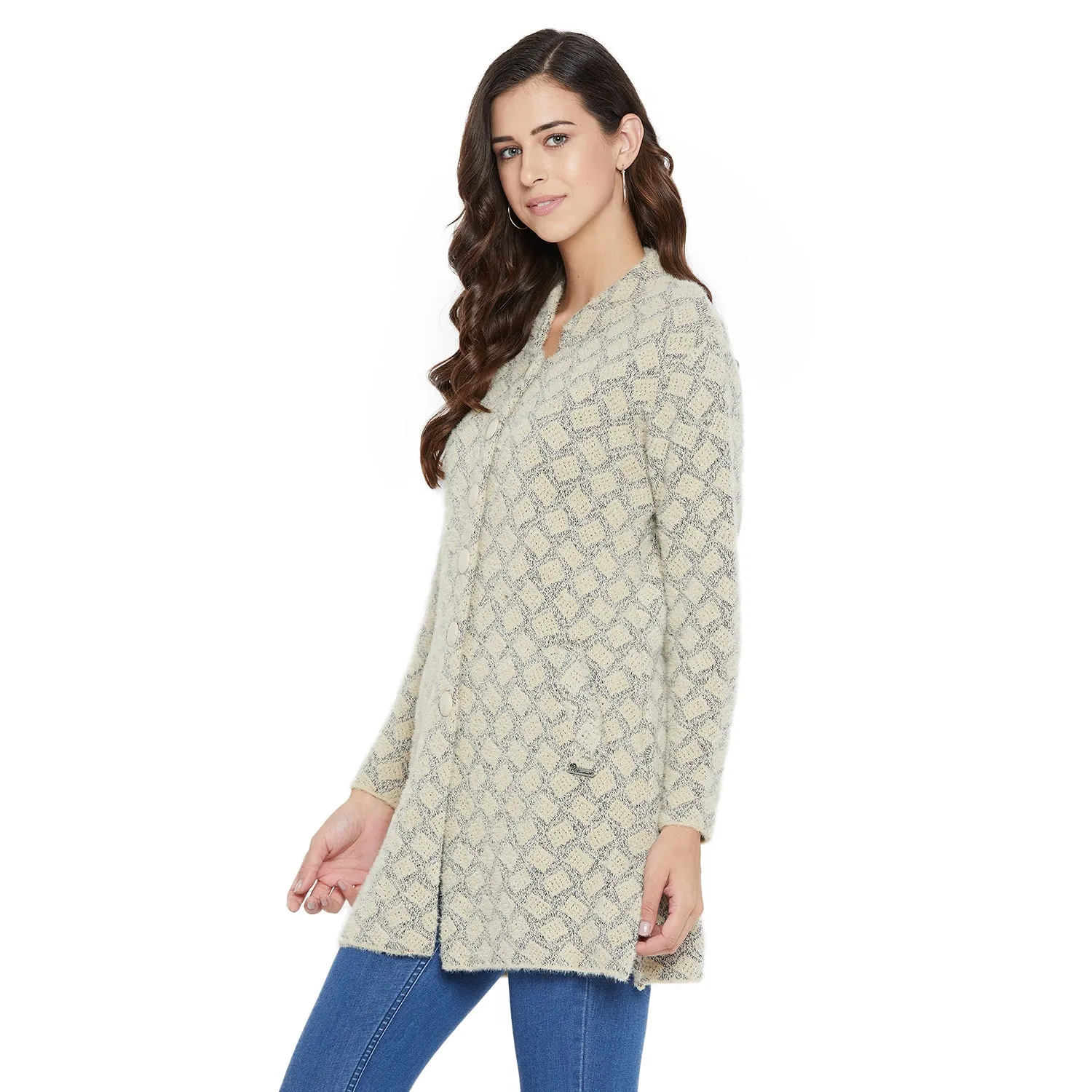 Duke Stardust Women Full Sleeve Long Cardigan (SDS971)