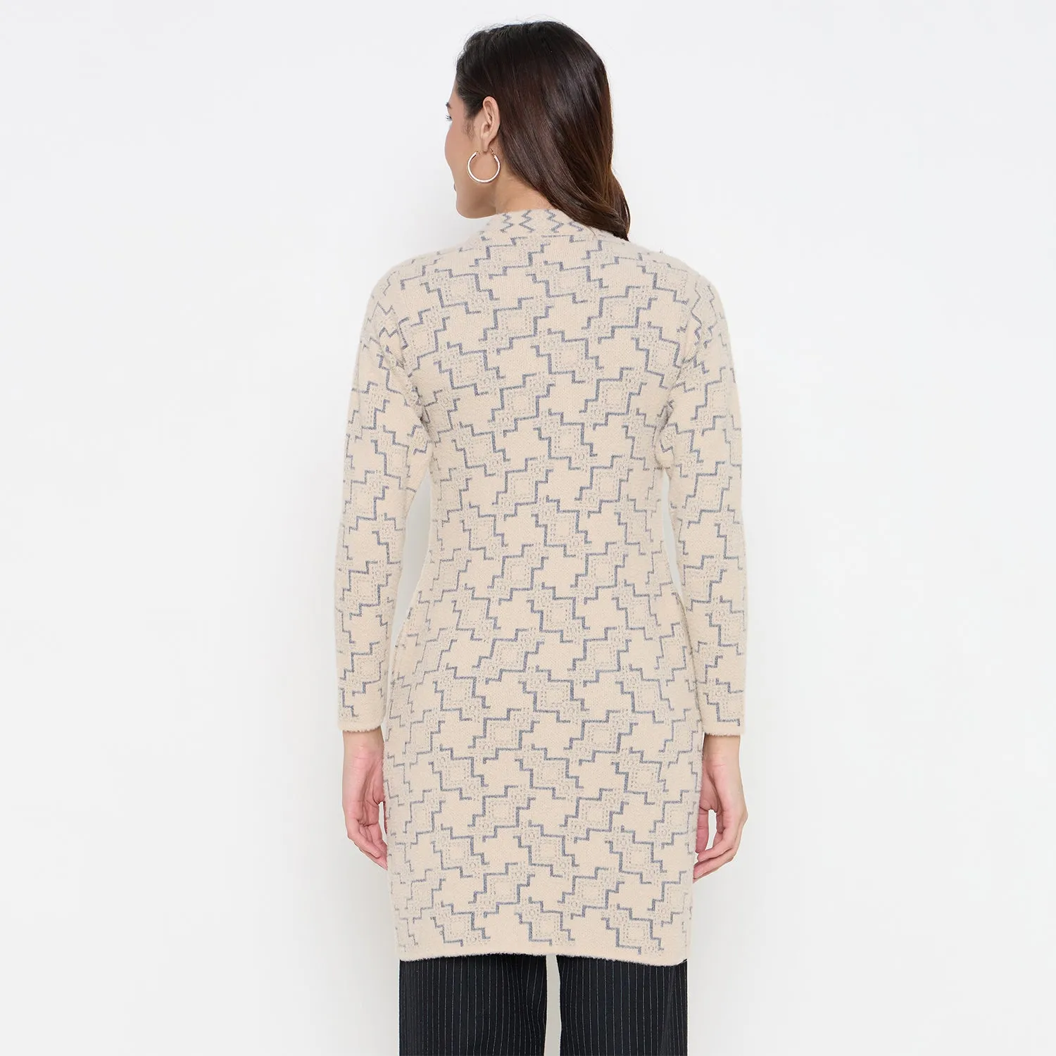 Duke Stardust Women Full Sleeve Long Coat Type Sweater (SDS1312)