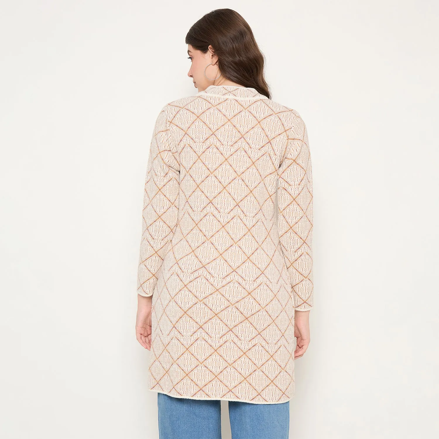 Duke Stardust Women Full Sleeve Long Coat Type Sweater (SDS1317)