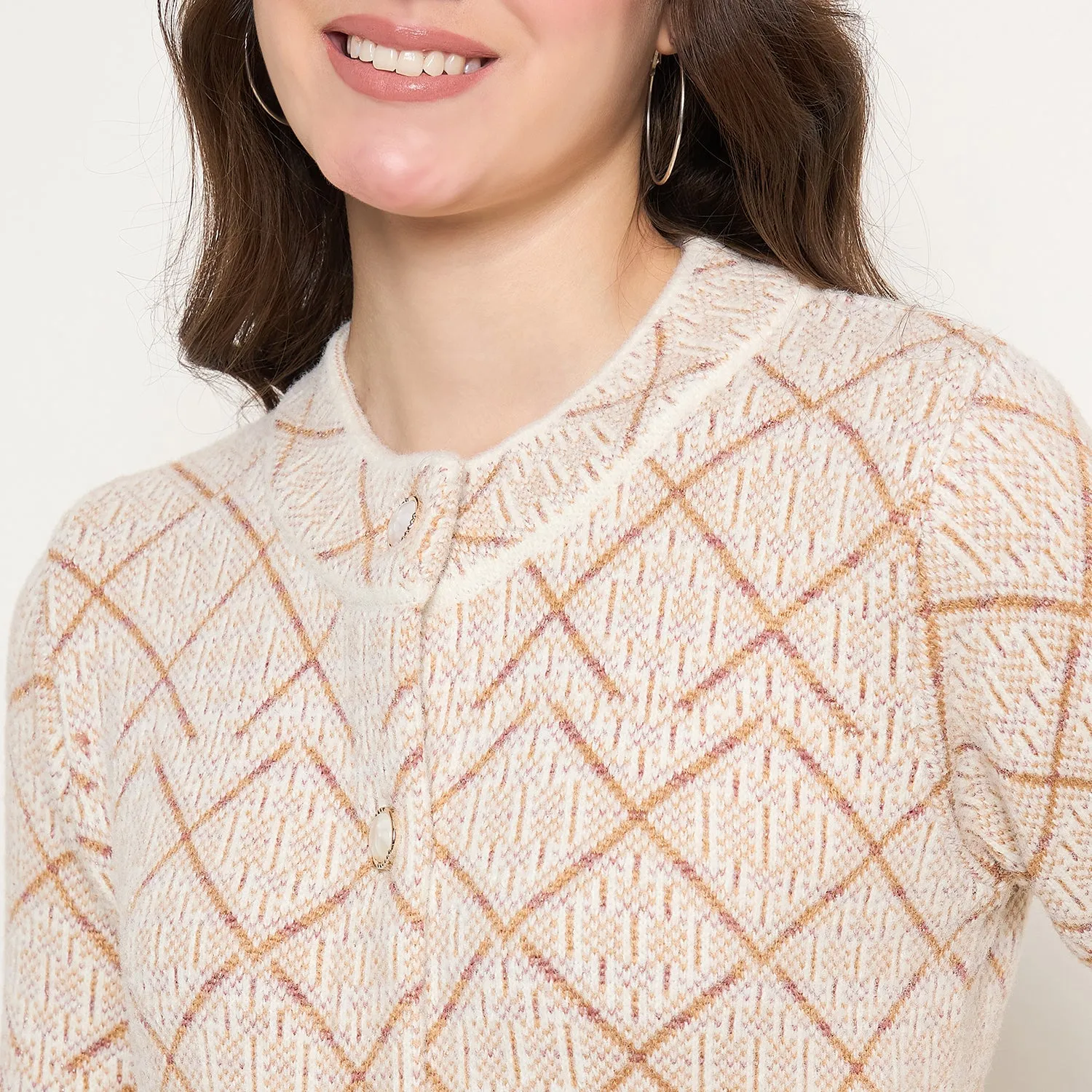 Duke Stardust Women Full Sleeve Long Coat Type Sweater (SDS1317)