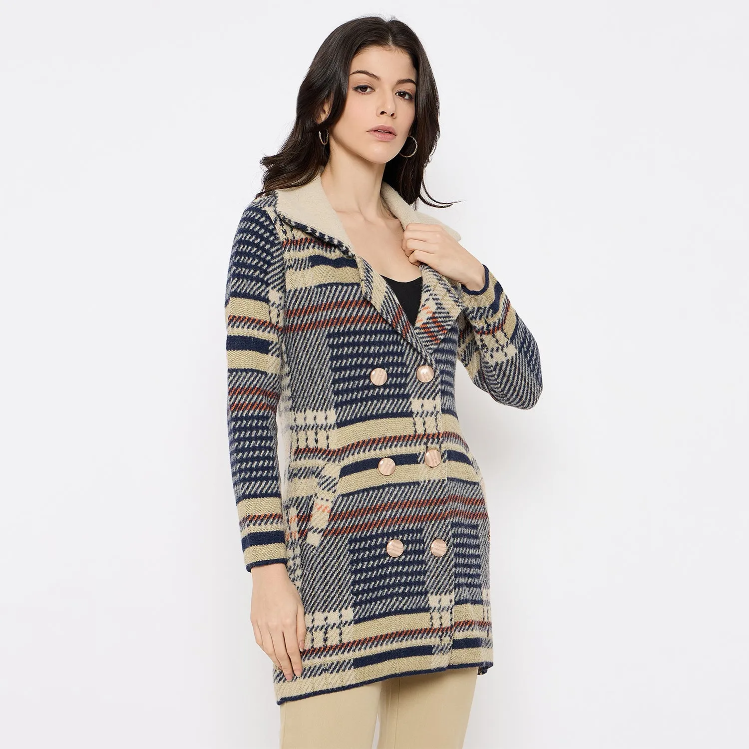 Duke Stardust Women Full Sleeve Long Sweater (SDS1216)