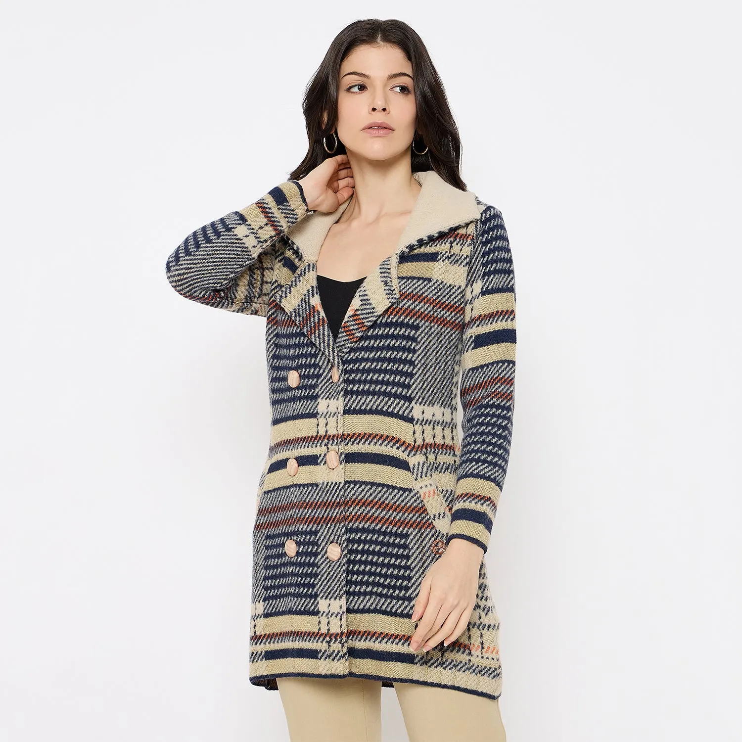 Duke Stardust Women Full Sleeve Long Sweater (SDS1216)