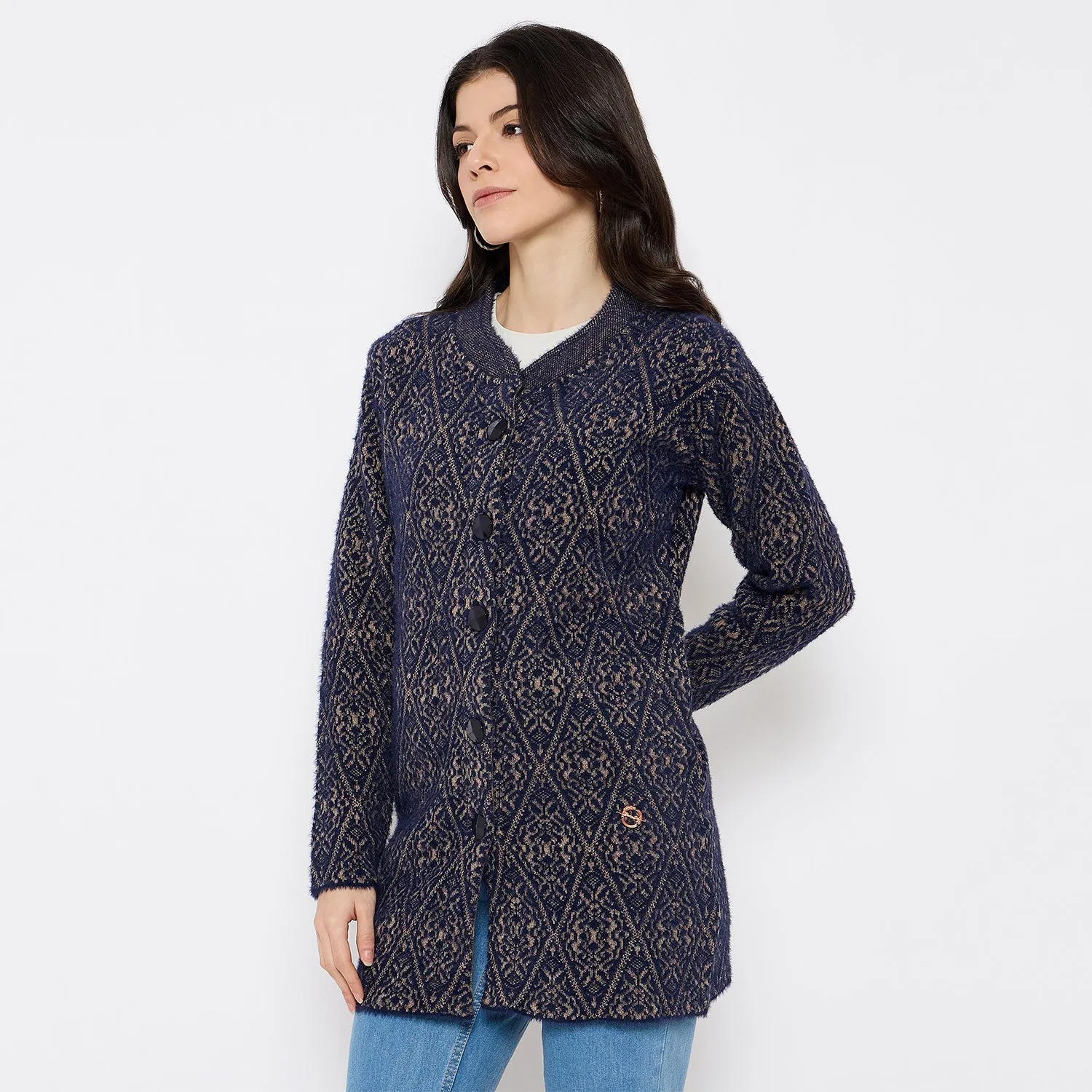 Duke Stardust Women Full Sleeve Long Sweater (SDS1217)