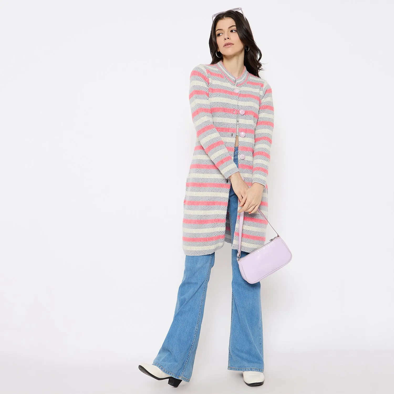 Duke Stardust Women Full Sleeve Long Sweater (SDS1219)