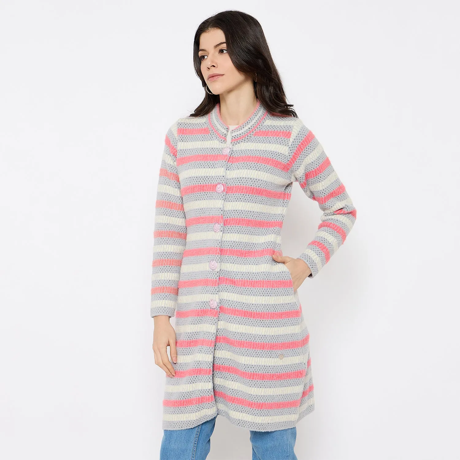 Duke Stardust Women Full Sleeve Long Sweater (SDS1219)
