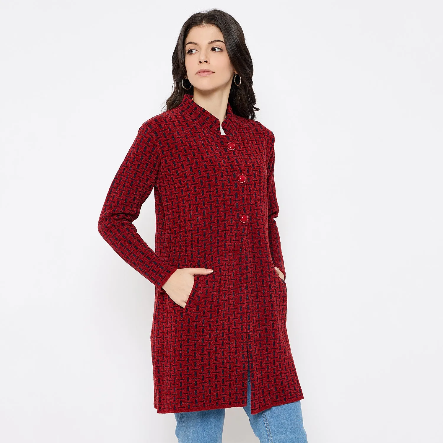 Duke Stardust Women Full Sleeve Long Sweater (SDS1277)
