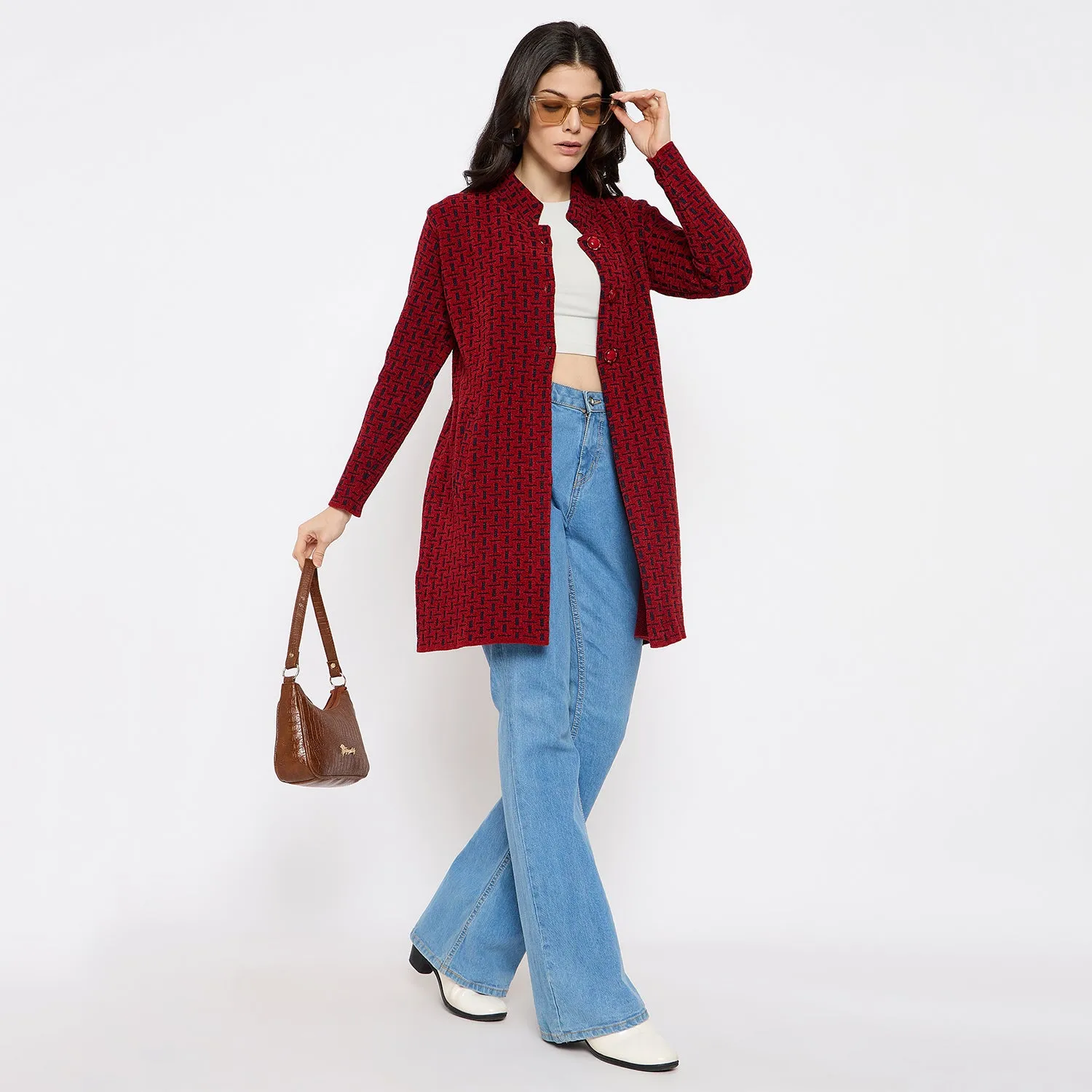 Duke Stardust Women Full Sleeve Long Sweater (SDS1277)