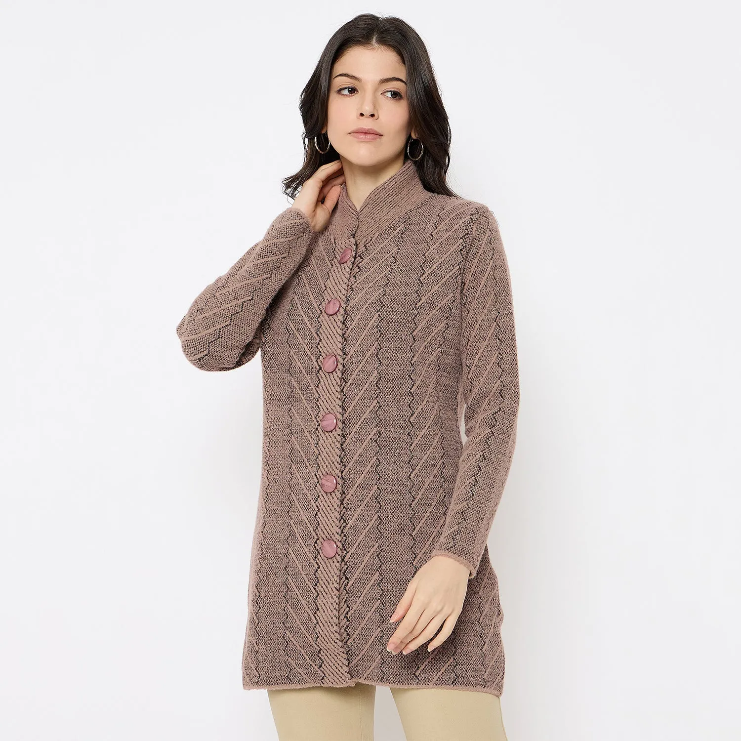 Duke Stardust Women Full Sleeve Long Sweater (SDS1360)