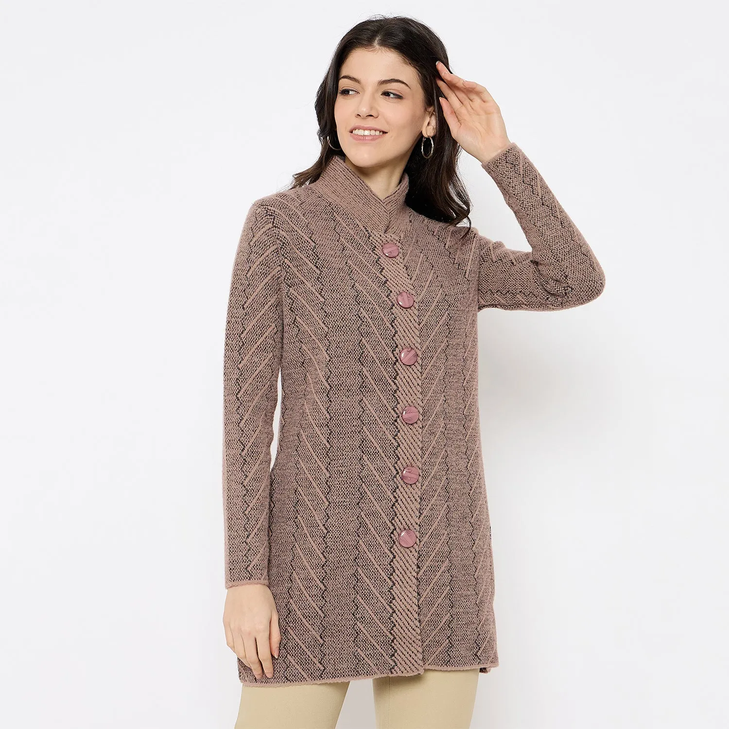 Duke Stardust Women Full Sleeve Long Sweater (SDS1360)