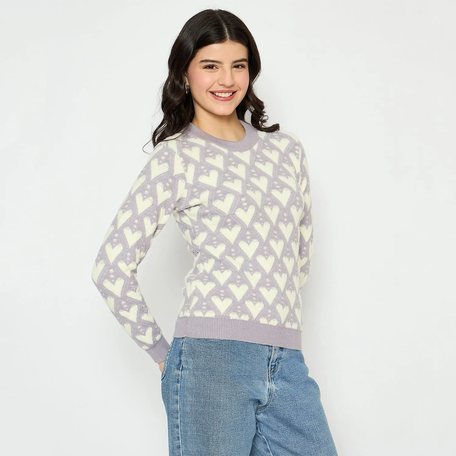 Duke Stardust Women Full Sleeve Round Neck Pullover (SDS1395)