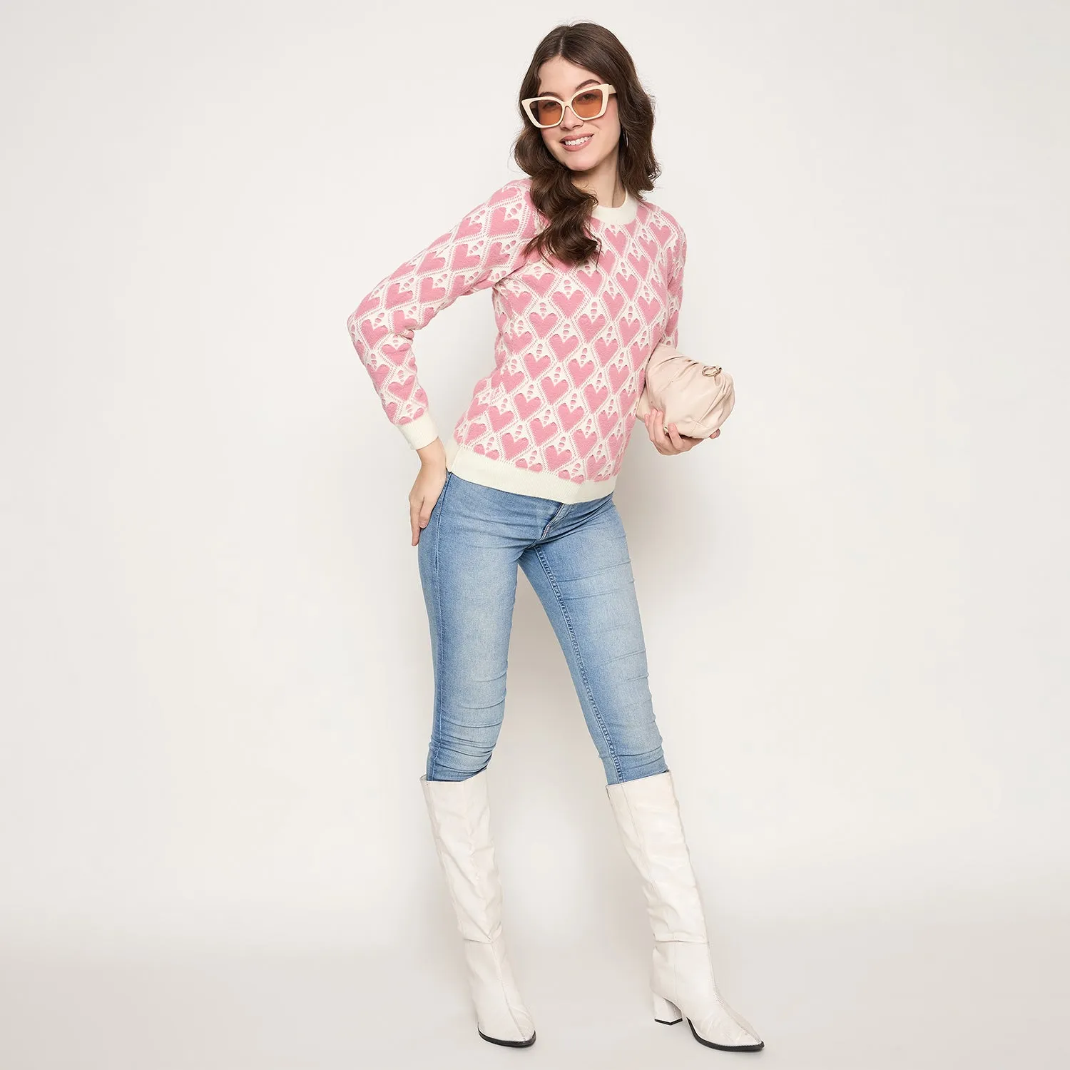 Duke Stardust Women Full Sleeve Round Neck Pullover (SDS1395)