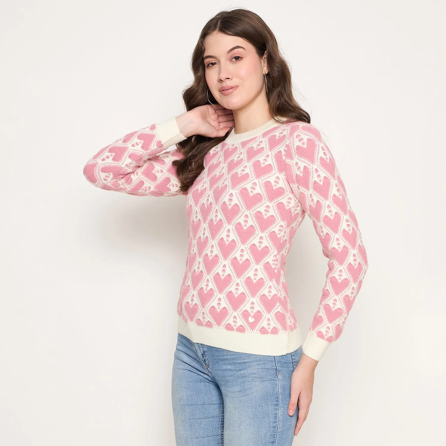 Duke Stardust Women Full Sleeve Round Neck Pullover (SDS1395)