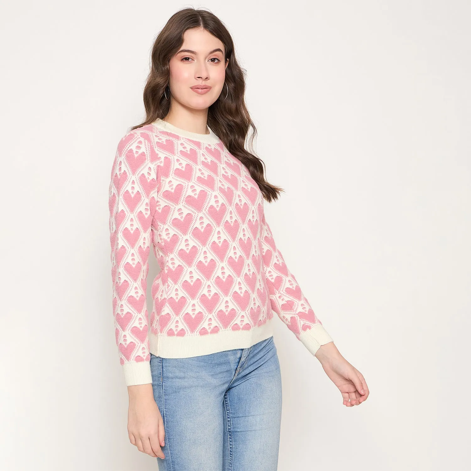Duke Stardust Women Full Sleeve Round Neck Pullover (SDS1395)