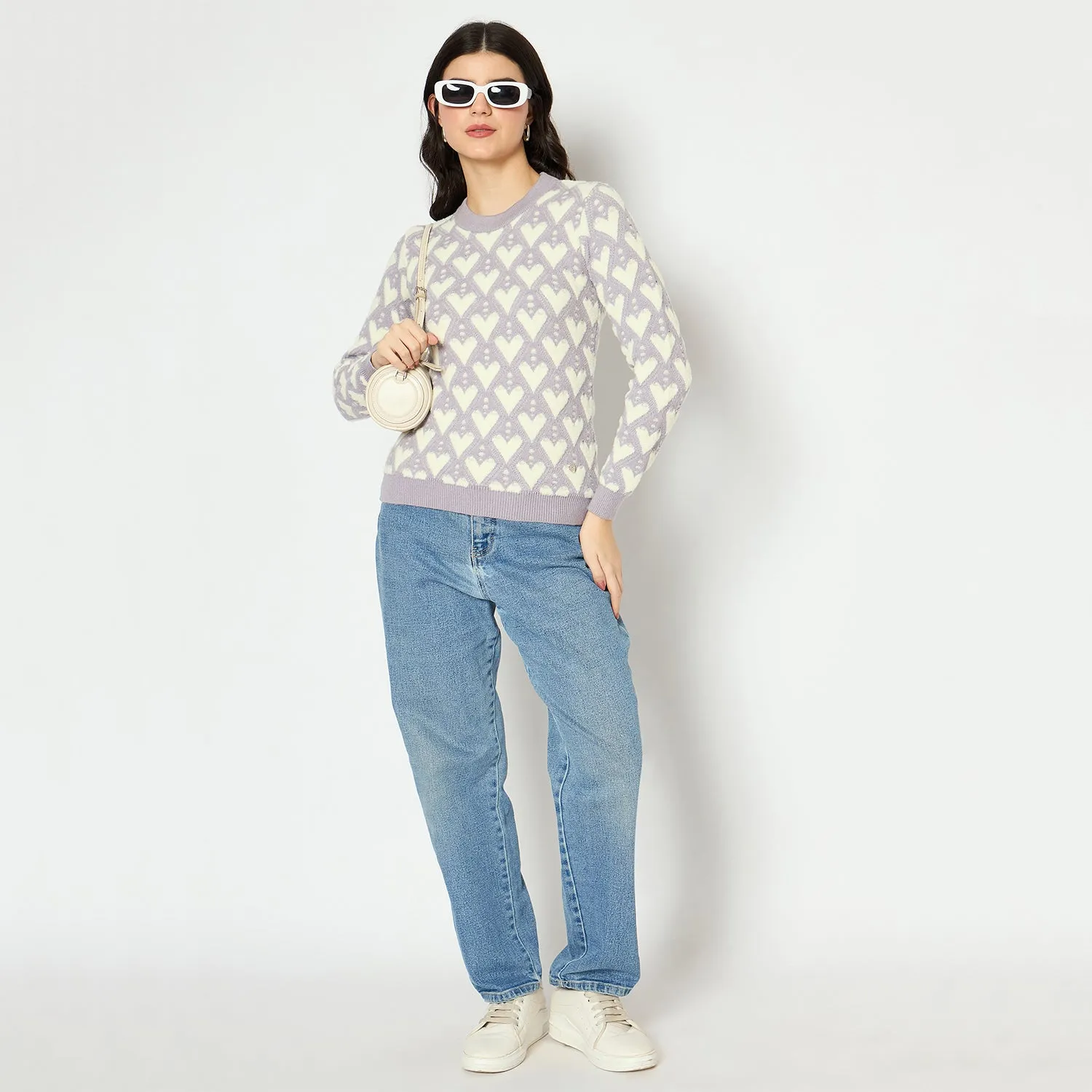 Duke Stardust Women Full Sleeve Round Neck Pullover (SDS1395)