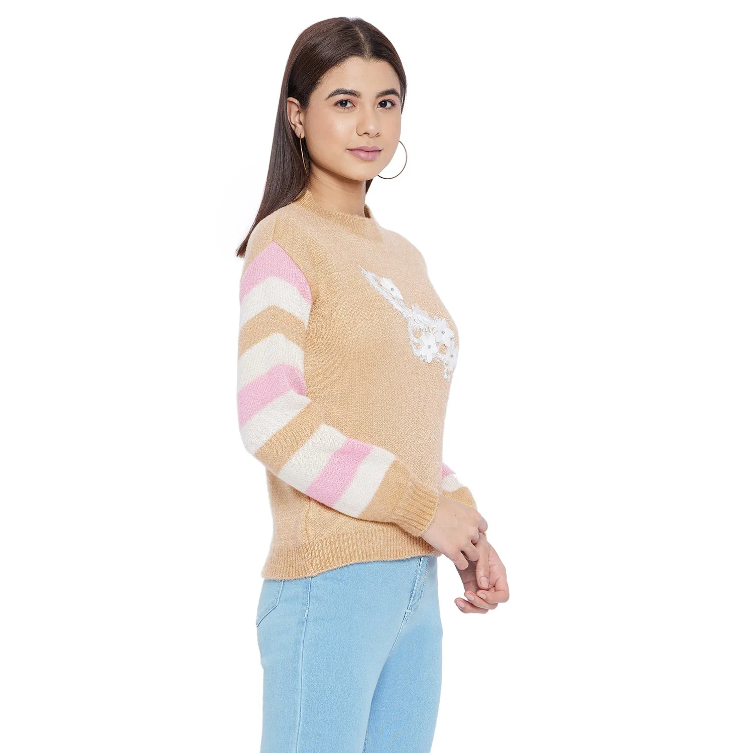 Duke Stardust Women Full Sleeve Round Neck Pullover (SDS929)