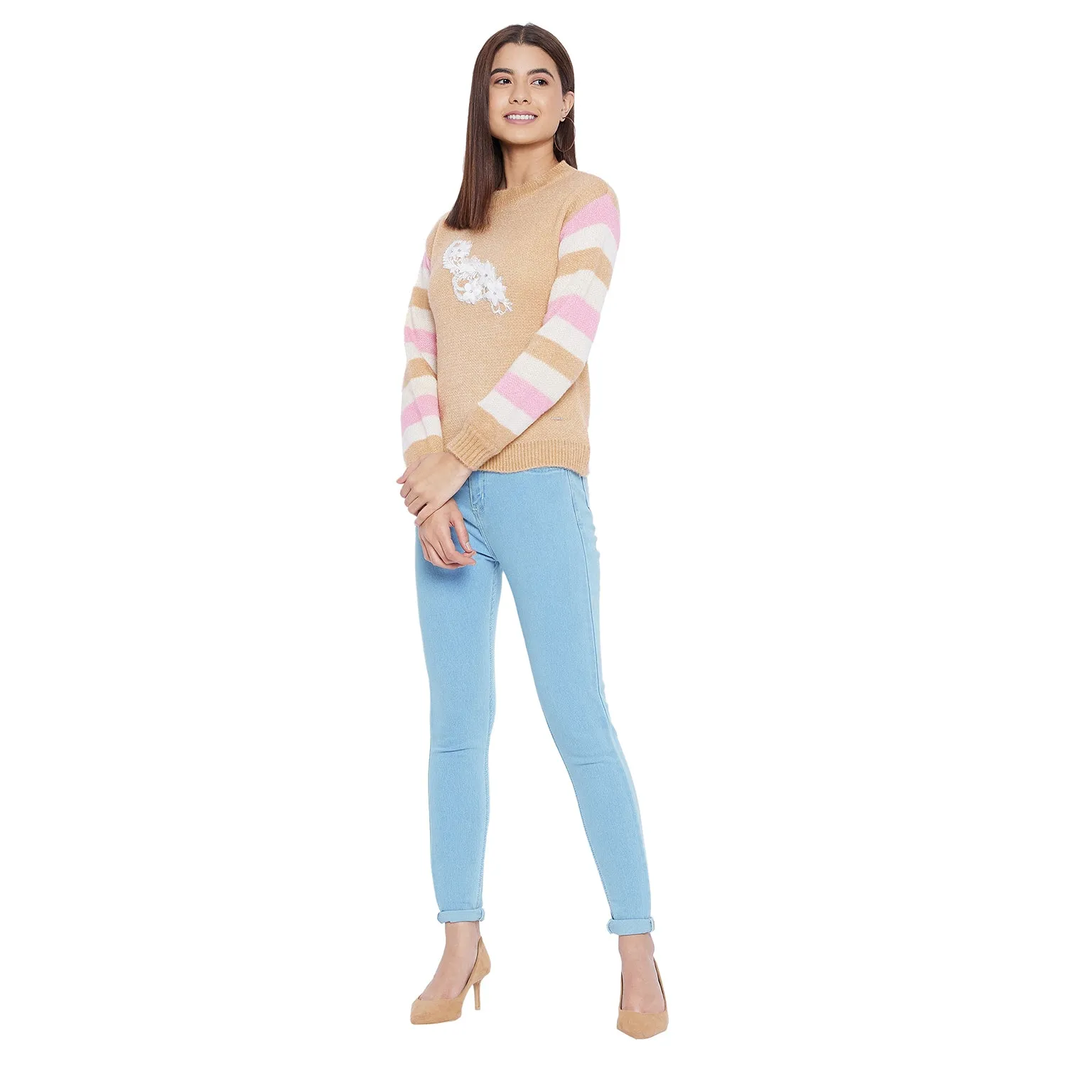 Duke Stardust Women Full Sleeve Round Neck Pullover (SDS929)