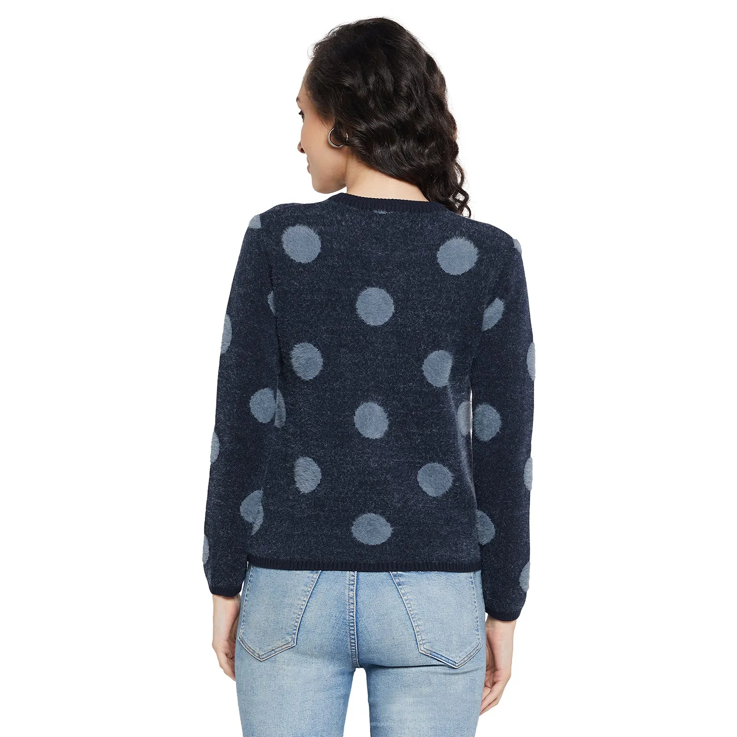 Duke Stardust Women Full sleeve Round Neck Zipper Cardigan (SDS1005)