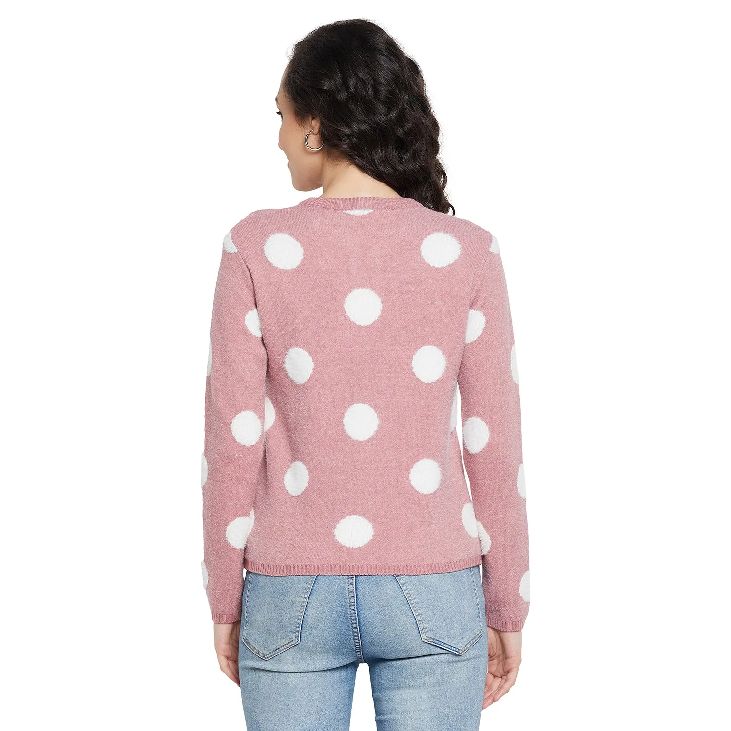 Duke Stardust Women Full sleeve Round Neck Zipper Cardigan (SDS1005)