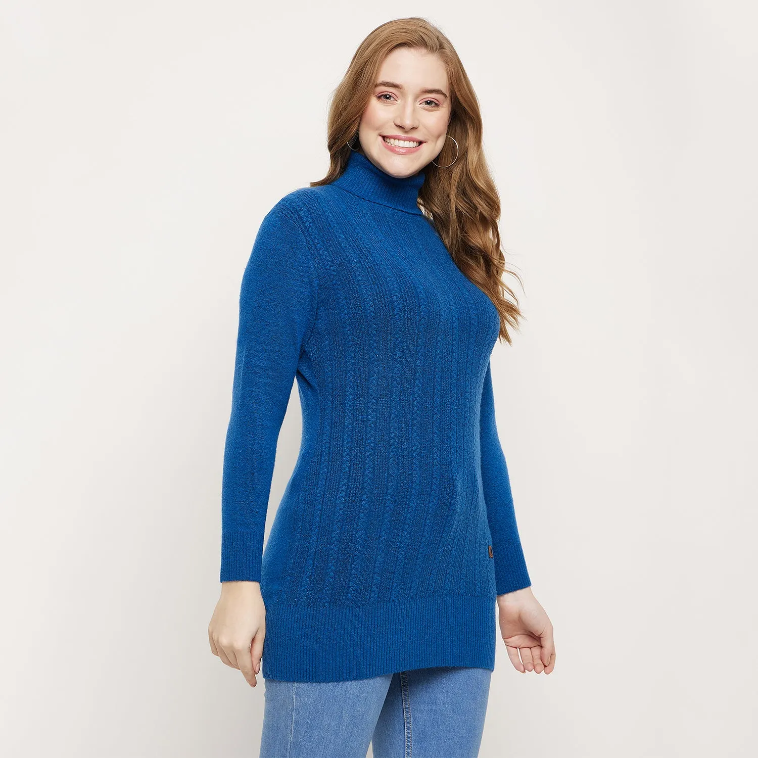 Duke Stardust Women Full Sleeve Turtle Neck Pullover (SDS903)