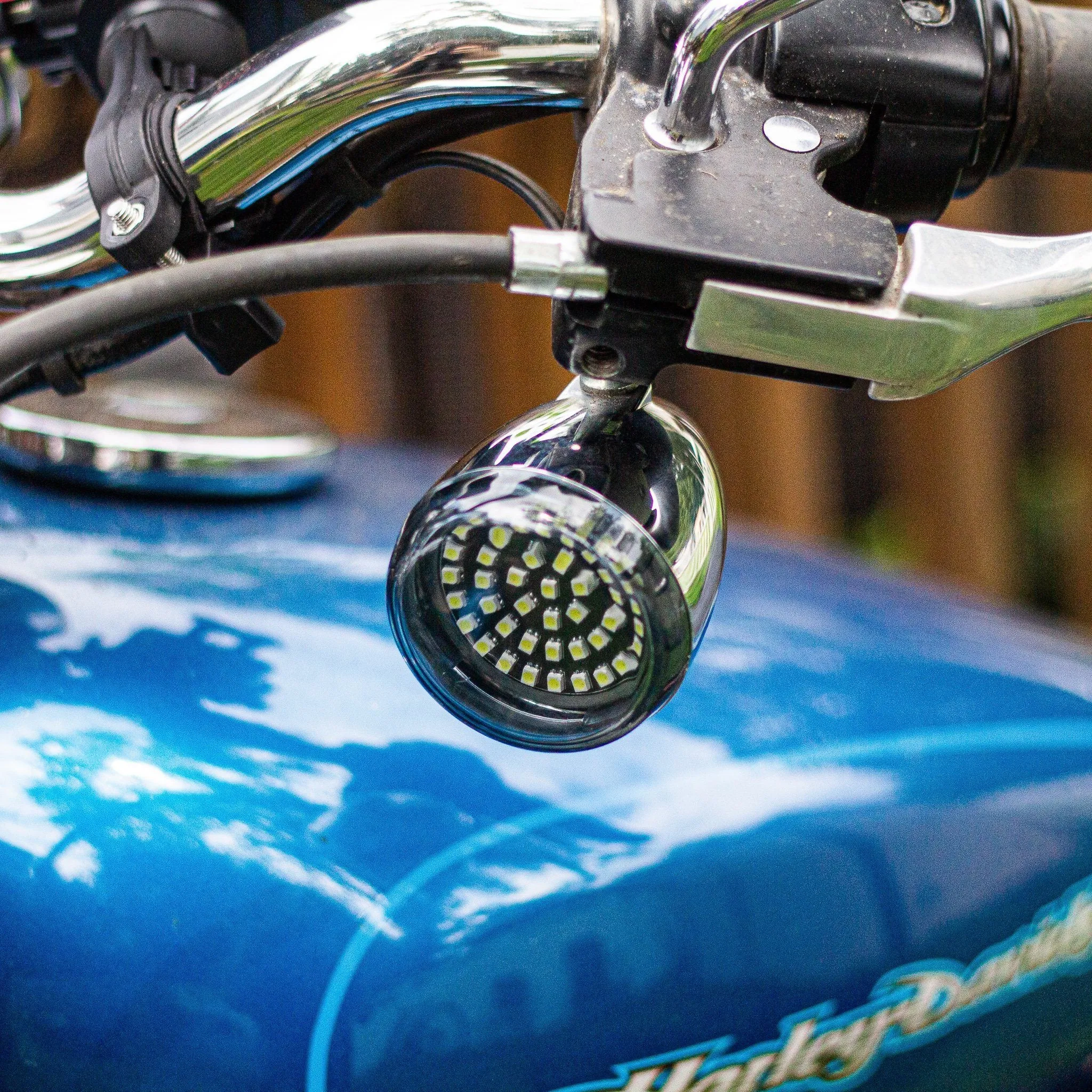 Eagle Lights Midnight Edition 2" Front LED Turn Signals for Harley Davidson Motorcycles