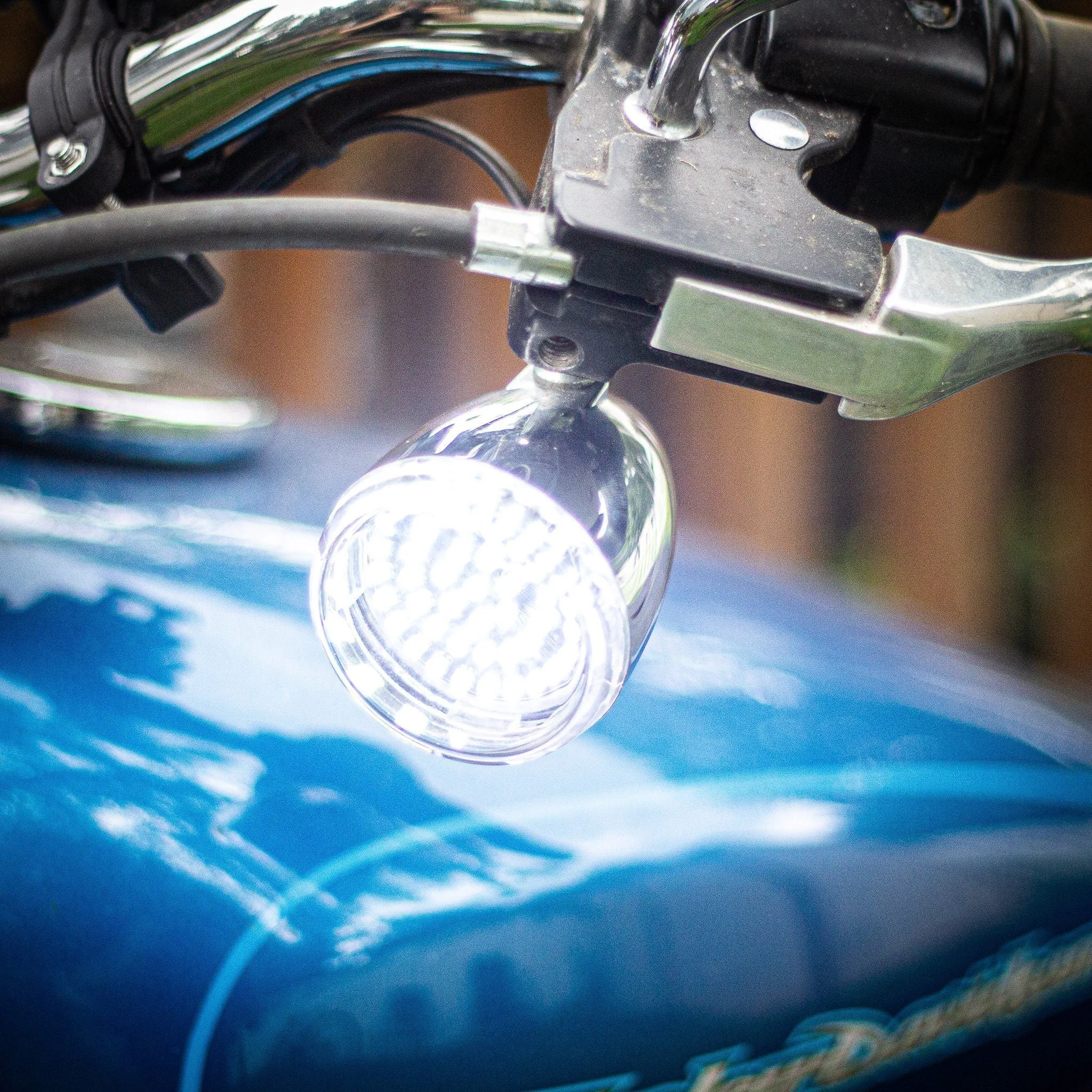 Eagle Lights Midnight Edition 2" Front LED Turn Signals for Harley Davidson Motorcycles